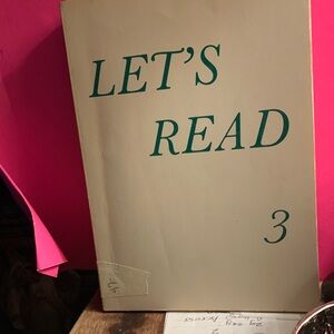 Vintage Let's Read #3 Book Early Education By Leonard Bloomfield